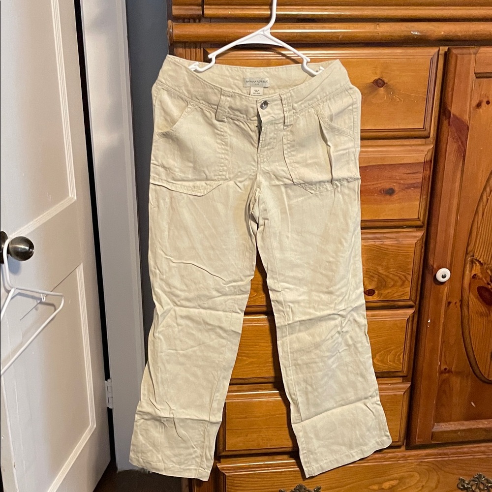 Banana Republic Beige Linen Apparel